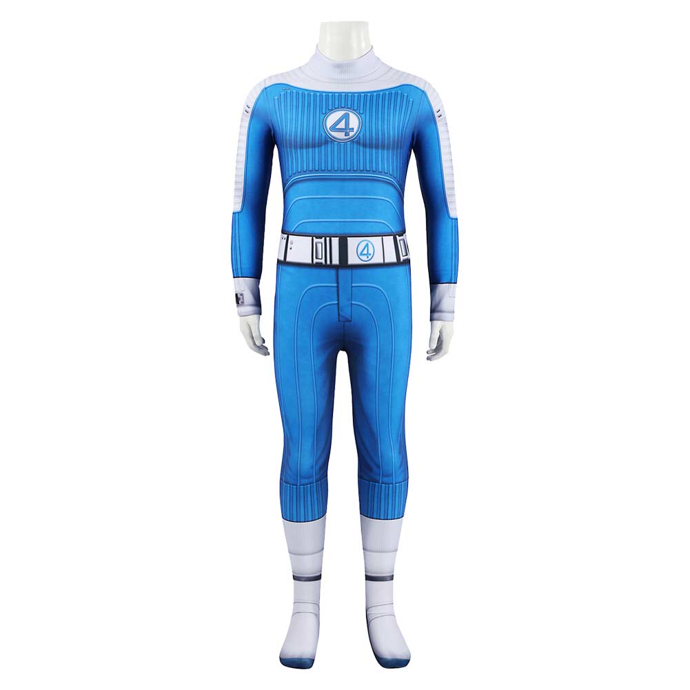 Kinder The Fantastic Four (2025) Thing Das Ding (Ben Grimm) Jumpsuit Cosplay Outfits