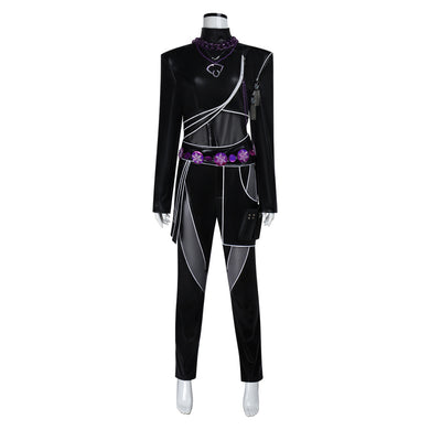 Kpop Demons Hunters Huntrix Rumi schwarz Kampfanzug Cosplay Kostüm