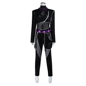 Kpop Demons Hunters Huntrix Rumi schwarz Kampfanzug Cosplay Kostüm