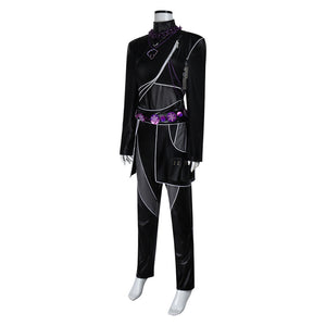 Kpop Demons Hunters Huntrix Rumi schwarz Kampfanzug Cosplay Kostüm