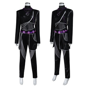 Kpop Demons Hunters Huntrix Rumi schwarz Kampfanzug Cosplay Kostüm