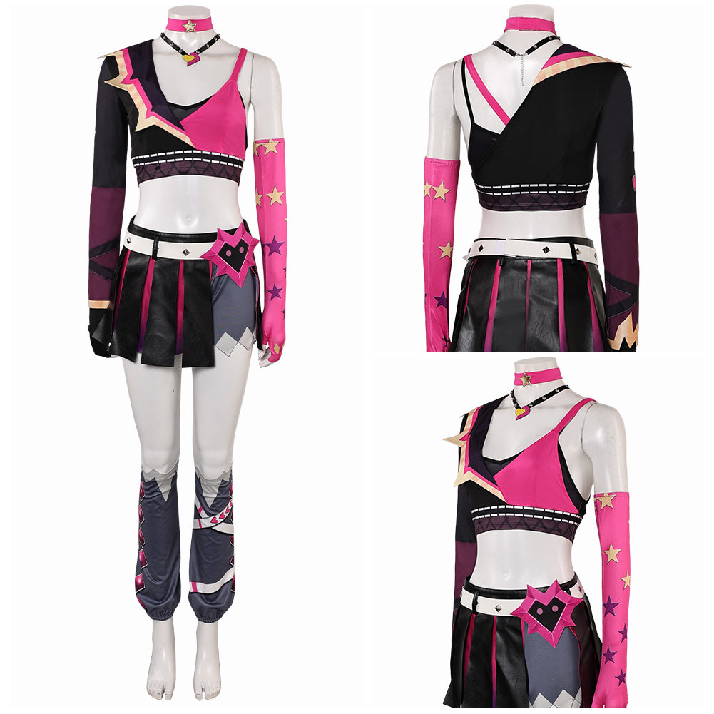 League of Legends Lovestruck Jinx Wild Rift Kostüm Cosplay Outfits