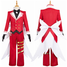 Laden Sie das Bild in den Galerie-Viewer, Lucifer Morningstar rot Kostüm Hellaverse Hazbin Hotel Lucifer Cosplay Outfits