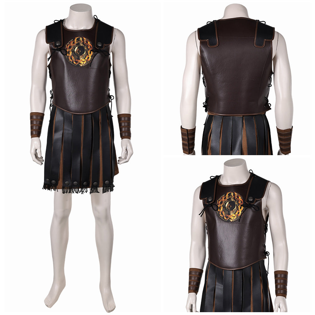 Lucius Verus weiß Kapmfanzug Gladiator Lucius Cosplay Outfits