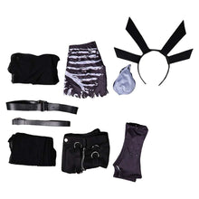 Laden Sie das Bild in den Galerie-Viewer, Magik schwarz Punk Kostüm Marvel Rivals Magik Cosplay Outfits