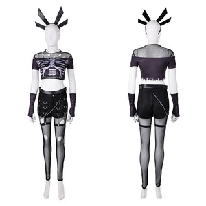 Magik schwarz Punk Kostüm Marvel Rivals Magik Cosplay Outfits