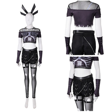 Magik schwarz Punk Kostüm Marvel Rivals Magik Cosplay Outfits