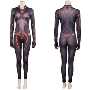 Marvel Rivals Black Widow Natasha Romanoff Jumpsuit Cosplay Outfits