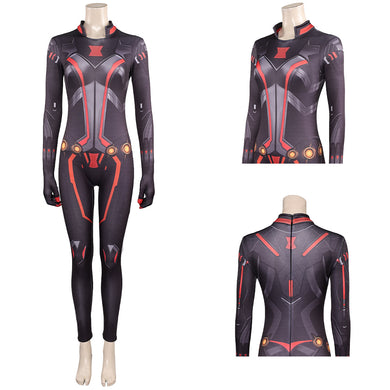 Marvel Rivals Black Widow Natasha Romanoff Jumpsuit Cosplay Outfits