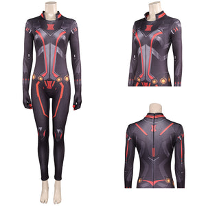 Marvel Rivals Black Widow Natasha Romanoff Jumpsuit Cosplay Outfits