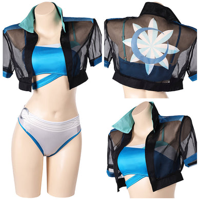 Marvel Rivals Luna Snow Sommer Bademode Cosplay Outfits