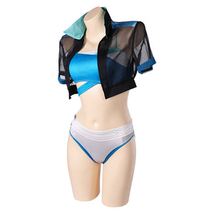 Marvel Rivals Luna Snow Sommer Bademode Cosplay Outfits