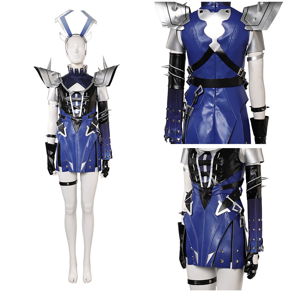 Marvel Rivals Magik lila Kostüm Set Cosplay Outfits