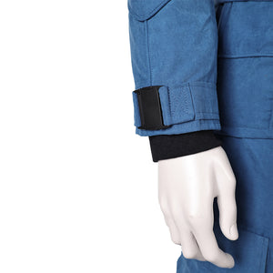 Mickey 17 (2025) blau Jumpsuit Mickey Barnes Cosplay Kostüm Set