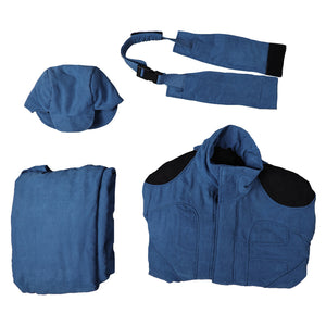 Mickey 17 (2025) blau Jumpsuit Mickey Barnes Cosplay Kostüm Set