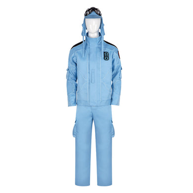 Mickey 17 (2025) Mickey Barnes blau Jumpsuit Cosplay Outfits