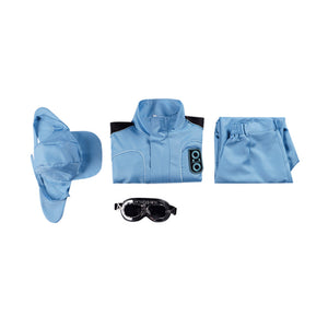 Mickey 17 (2025) Mickey Barnes blau Jumpsuit Cosplay Outfits