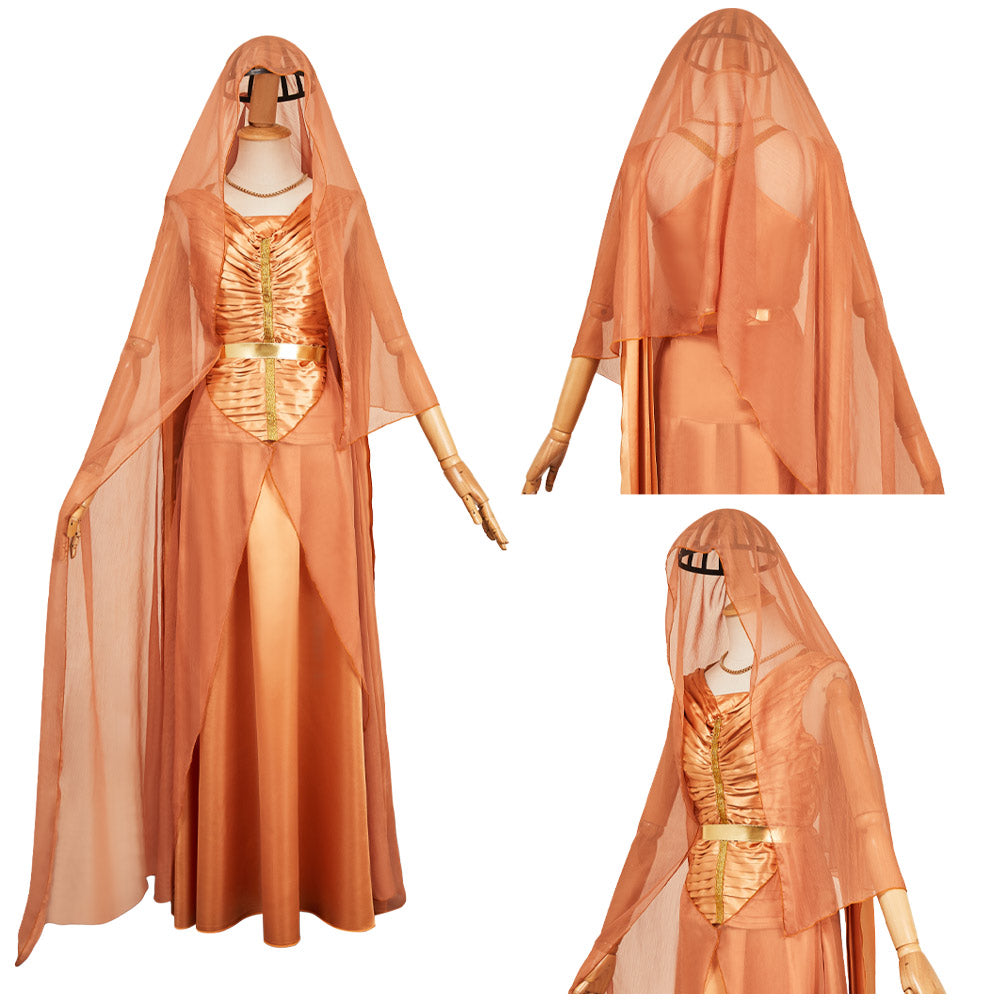 Mon Mothma gold Kostüm Set Cosplay Outfits