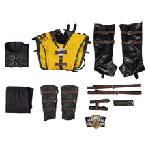Laden Sie das Bild in den Galerie-Viewer, Mortal Kombat Scorpion gelb Outfits Cosplay Kostüm