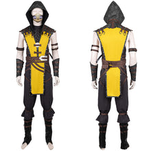 Laden Sie das Bild in den Galerie-Viewer, Mortal Kombat Scorpion gelb Outfits Cosplay Kostüm