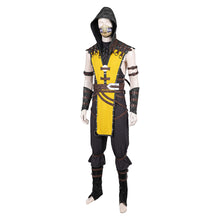 Laden Sie das Bild in den Galerie-Viewer, Mortal Kombat Scorpion gelb Outfits Cosplay Kostüm
