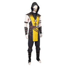 Laden Sie das Bild in den Galerie-Viewer, Mortal Kombat Scorpion gelb Outfits Cosplay Kostüm