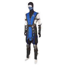 Laden Sie das Bild in den Galerie-Viewer, Mortal Kombat Sub-Zero blau Outfits Cosplay Kostüm