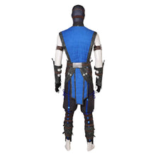 Laden Sie das Bild in den Galerie-Viewer, Mortal Kombat Sub-Zero blau Outfits Cosplay Kostüm