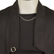 Laden Sie das Bild in den Galerie-Viewer, Mystery Saja KPop Demon Hunters Saja Boys Mystery Schwarz Kostüm Set Cosplay Outfits