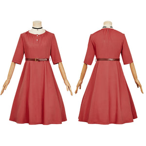 Nico Wakatsuki rot Kleid Witch Watch Nico Cosplay Outfits