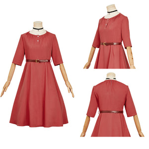 Nico Wakatsuki rot Kleid Witch Watch Nico Cosplay Outfits
