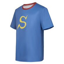 Laden Sie das Bild in den Galerie-Viewer, Okita Sougo blau T-Shirt Gintama Sougo Cosplay Outfits
