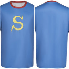 Laden Sie das Bild in den Galerie-Viewer, Okita Sougo blau T-Shirt Gintama Sougo Cosplay Outfits