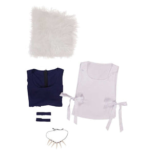 Princess Mononoke San weiß Kostüm Mononoke-hime Cosplay Outfits