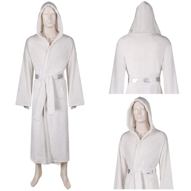 Prinzessin Leia weiß Bademantel Cosplay Outfits