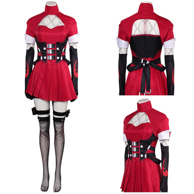 Psylocke rot Kleid Cosplay Outfits
