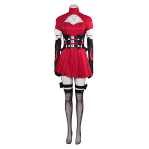 Psylocke rot Kleid Cosplay Outfits