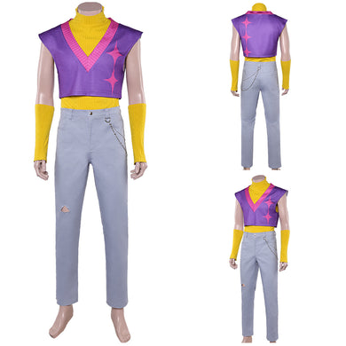Saja Boys Mystery Saja lila Outfits Cosplay K-Pop: Demon Hunters Mystery Cosplay Kostüm