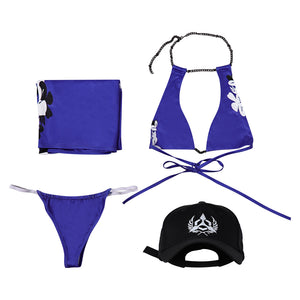 Tekken Reina LILA Bademode Cosplay Outfits Damen Badeanzug
