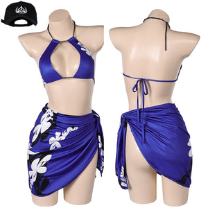 Tekken Reina LILA Bademode Cosplay Outfits Damen Badeanzug