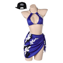 Laden Sie das Bild in den Galerie-Viewer, Tekken Reina LILA Bademode Cosplay Outfits Damen Badeanzug