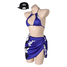 Laden Sie das Bild in den Galerie-Viewer, Tekken Reina LILA Bademode Cosplay Outfits Damen Badeanzug