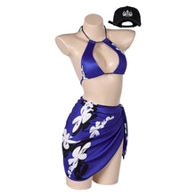 Laden Sie das Bild in den Galerie-Viewer, Tekken Reina LILA Bademode Cosplay Outfits Damen Badeanzug