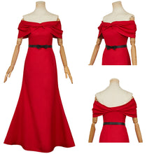 Laden Sie das Bild in den Galerie-Viewer, The Dinner Table Detective Reiko Hosho rot Kleid Cosplay Outfits