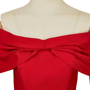 The Dinner Table Detective Reiko Hosho rot Kleid Cosplay Outfits