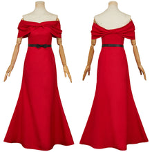 Laden Sie das Bild in den Galerie-Viewer, The Dinner Table Detective Reiko Hosho rot Kleid Cosplay Outfits