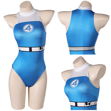 The Fantastic Four: First Steps (2025) Sue Storm blau Jumpsuit Cosplay Outfits