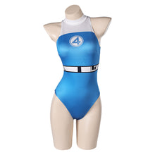 Laden Sie das Bild in den Galerie-Viewer, The Fantastic Four: First Steps (2025) Sue Storm blau Jumpsuit Cosplay Outfits