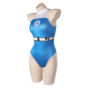 The Fantastic Four: First Steps (2025) Sue Storm blau Jumpsuit Cosplay Outfits