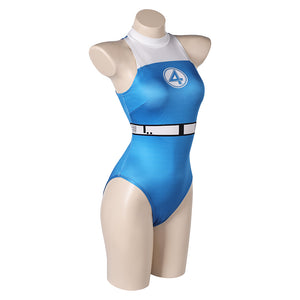 The Fantastic Four: First Steps (2025) Sue Storm blau Jumpsuit Cosplay Outfits